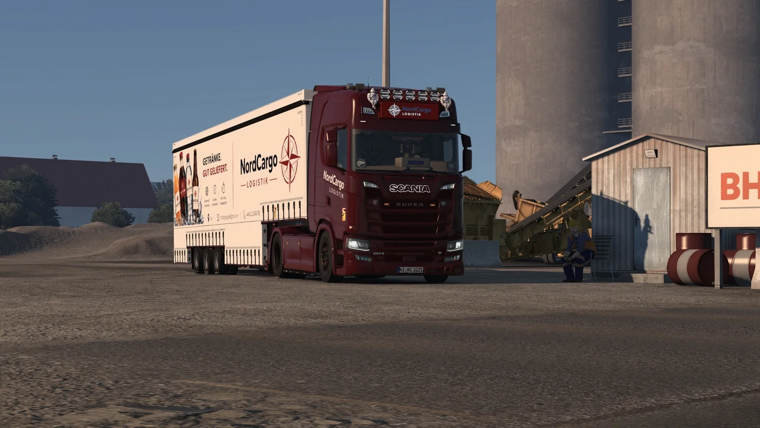 NordCargo Scania auf einem Betriebshof