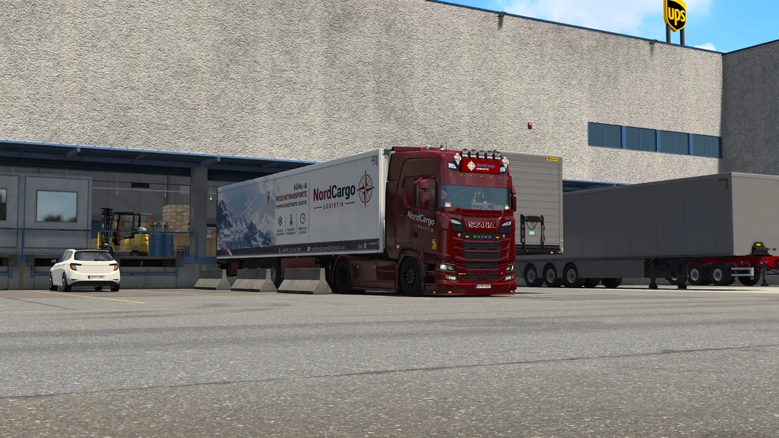 NordCargo Scania mit Kühlauflieger